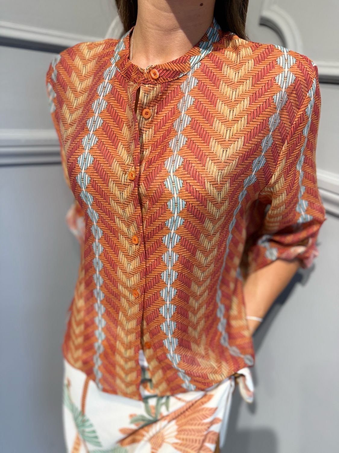 HAVE ONE - camicia zig zag CVS-Q494