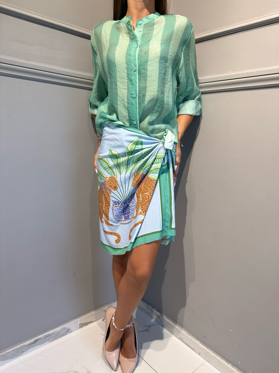 HAVE ONE - gonna corta pareo foulard GVS-Q248