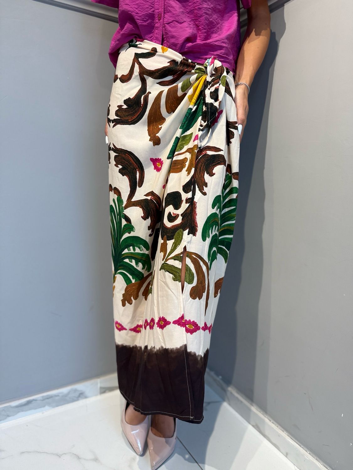 TENSIONE IN - gonna foulard lunga 39816