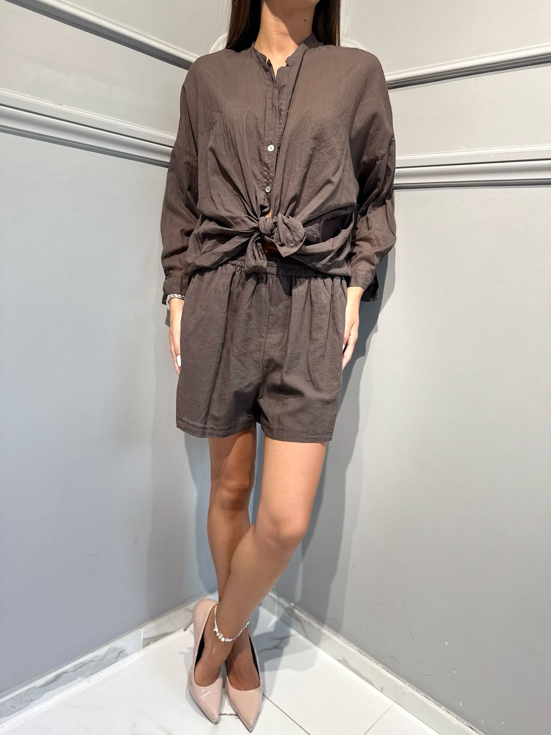 TENSIONE IN - Shorts cioccolato PE260331 cioccolato