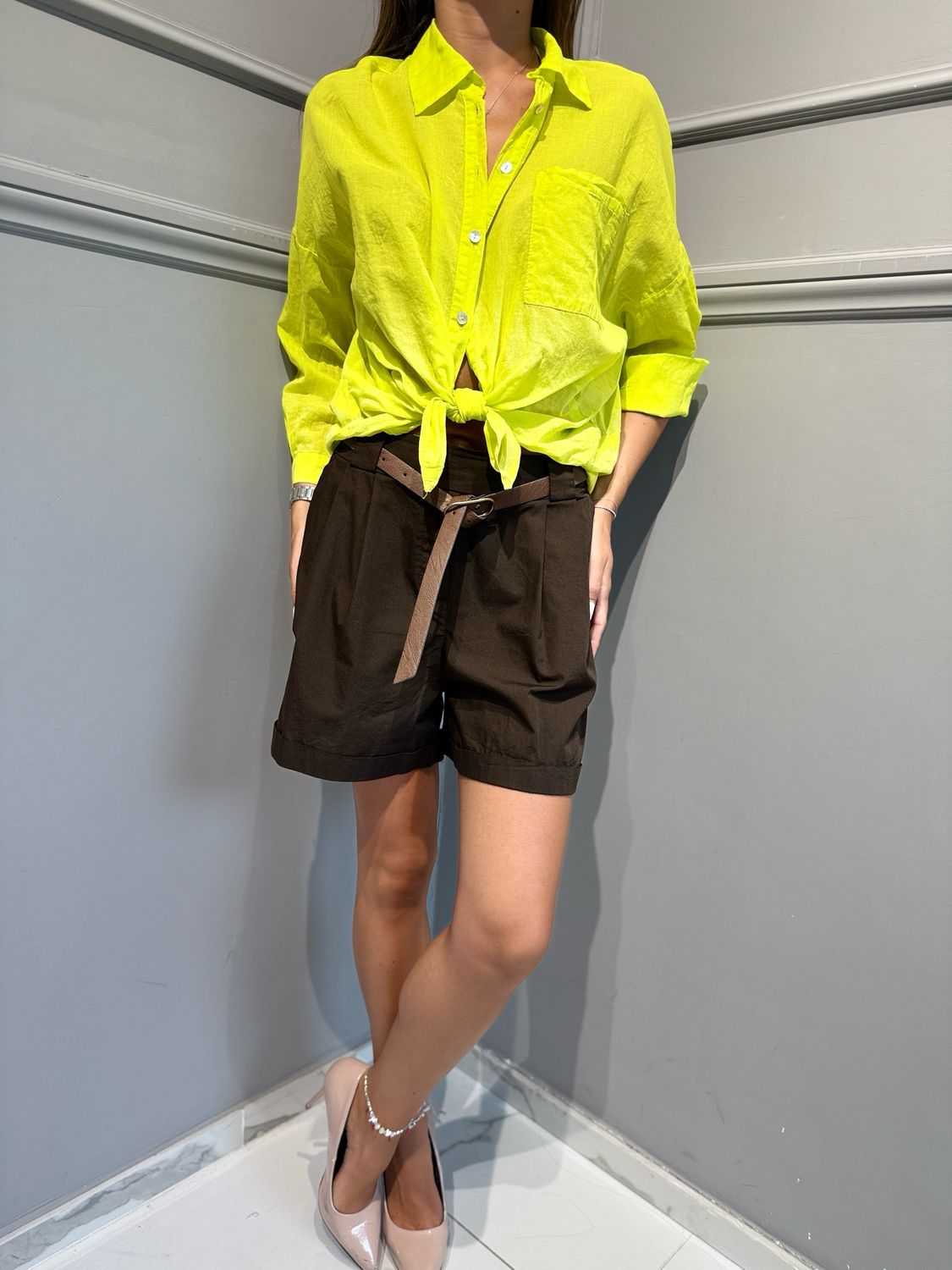 MOTEL - camicia S26CM77 lemonade