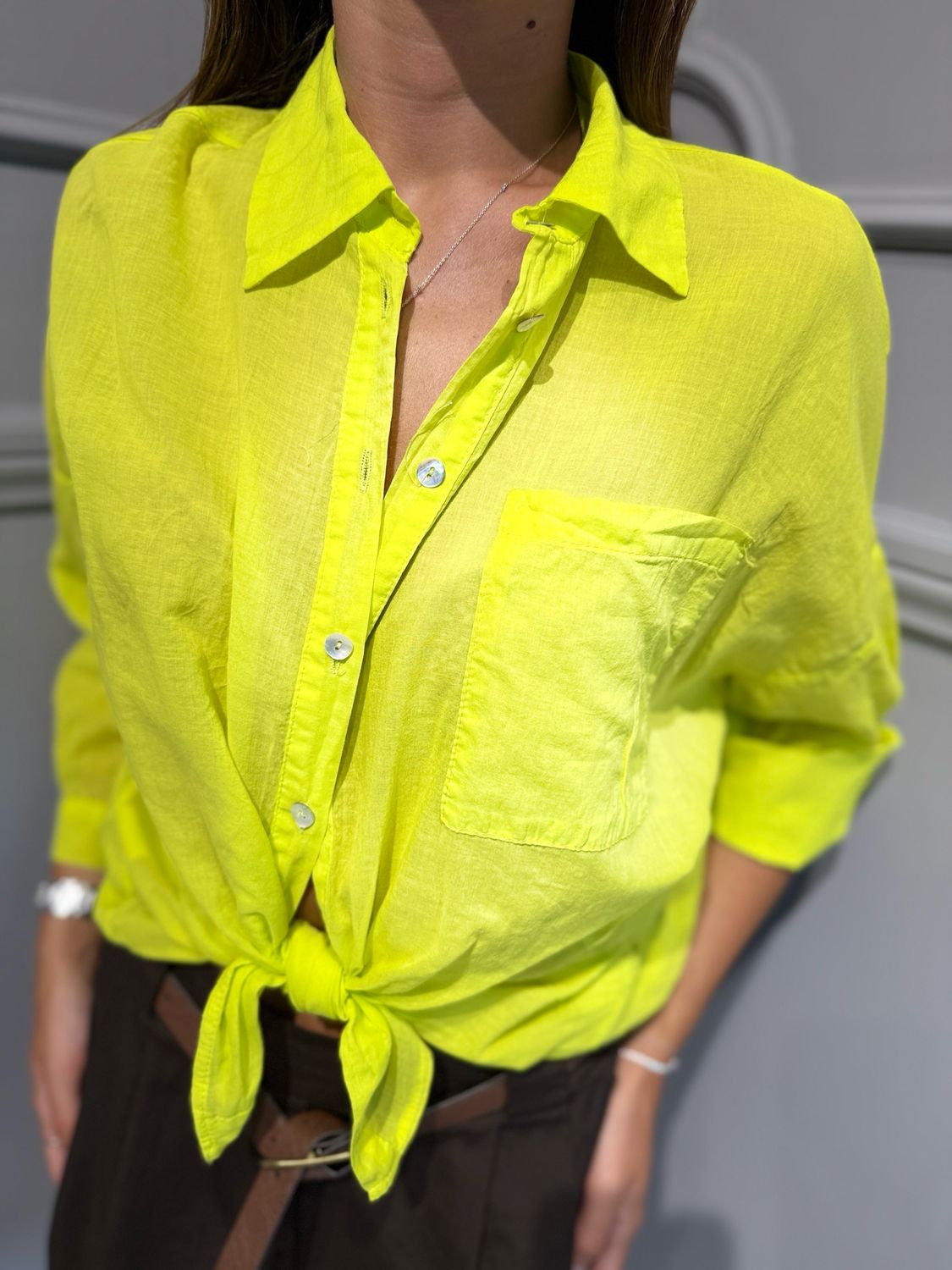 MOTEL - camicia S26CM77 lemonade MOTEL - camicia S26CM77 lemonade