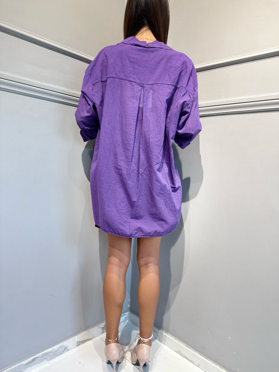 MOTEL - camicione voile FA759C35R-PE26 ranuncolo