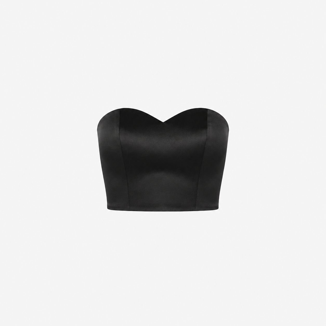 SILENCE LIMITED - Satin Heart Top SLBO031 nero