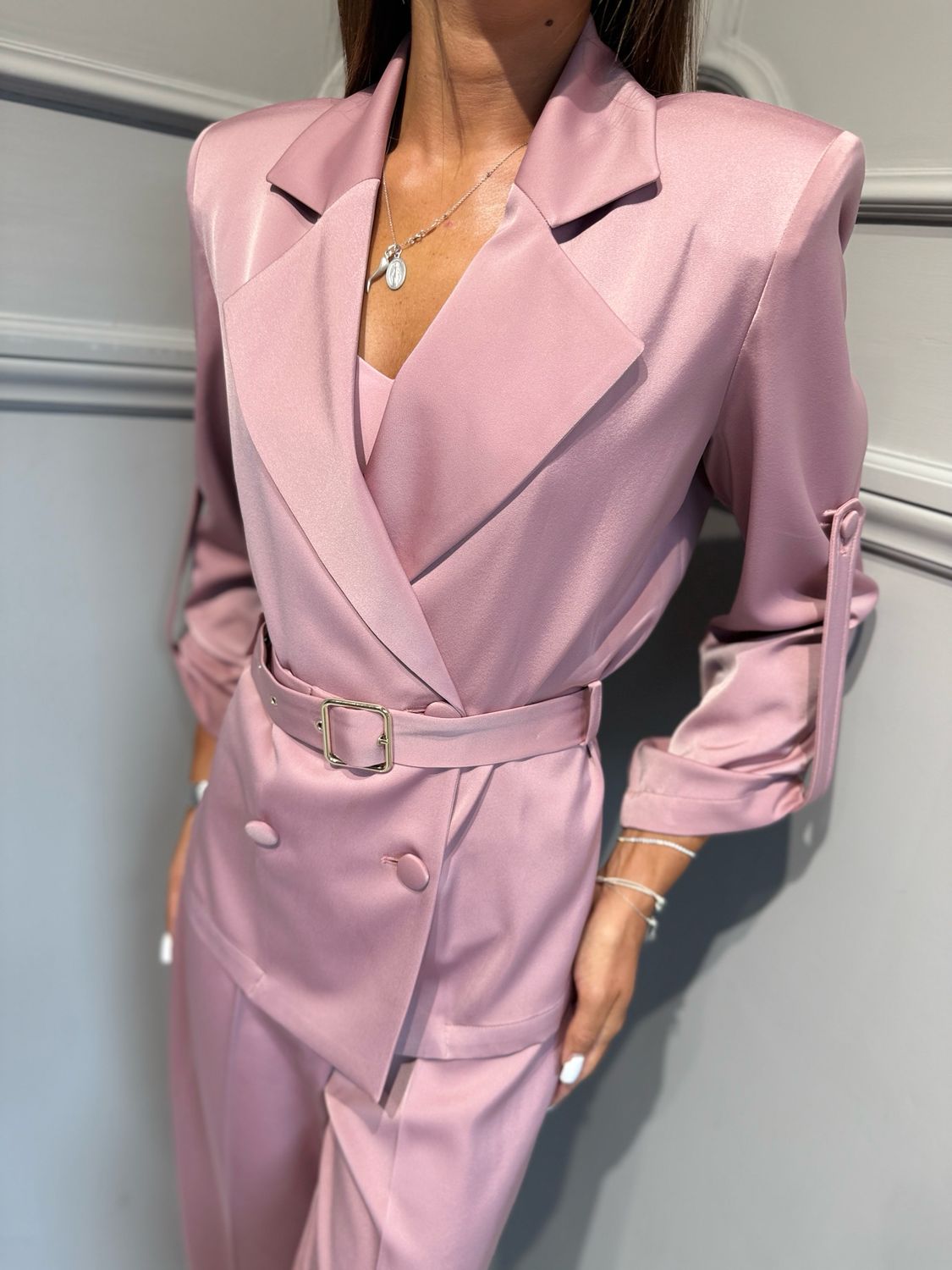 SILENCE LIMITED - Tailleur JULIA_Blazer GI5392+Julia_pants PAF4PY our Pink