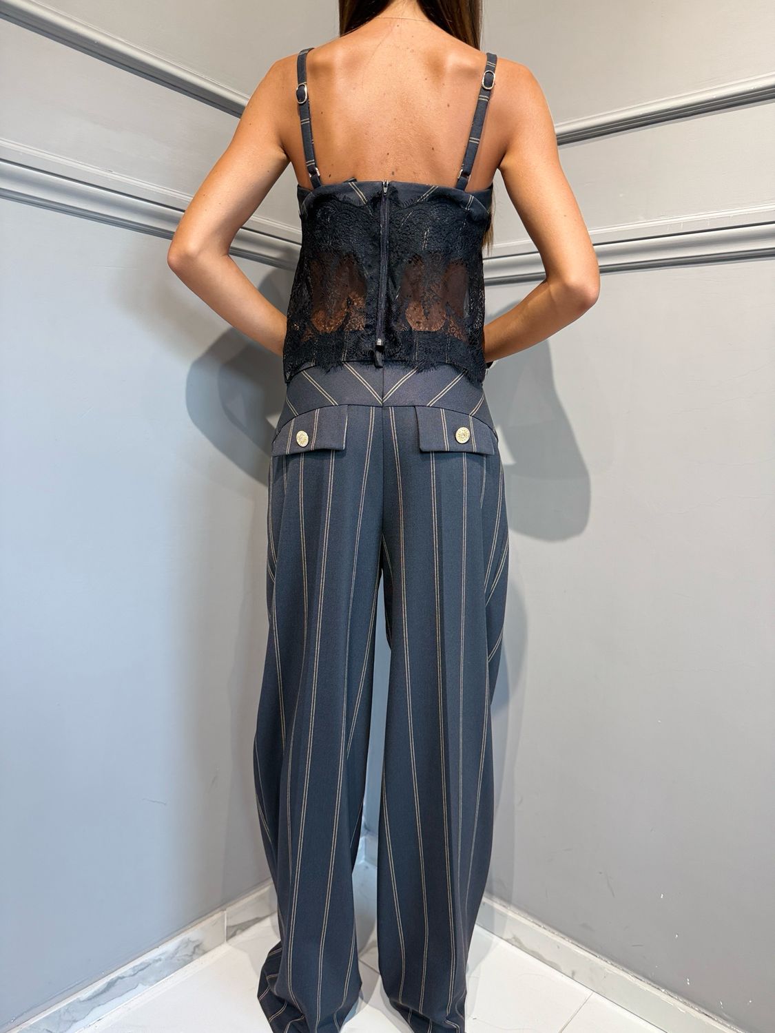BABYLON - top con pizzo T E00561