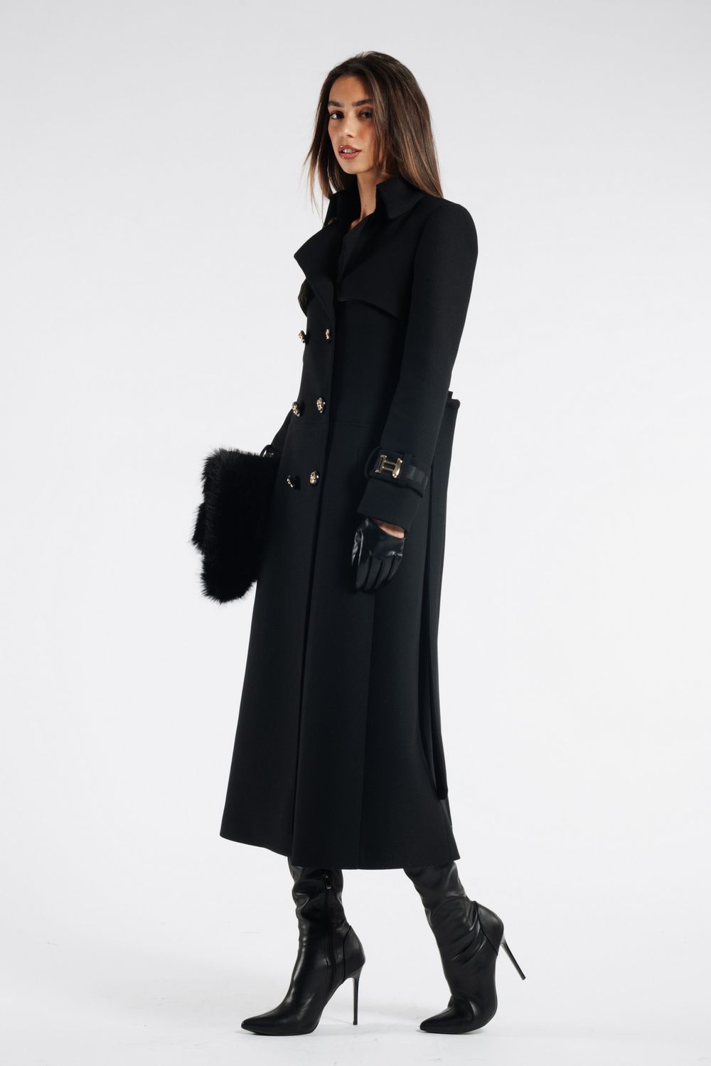 BABYLON - CAPPOTTO MILITARY SKUYE00244 NERO