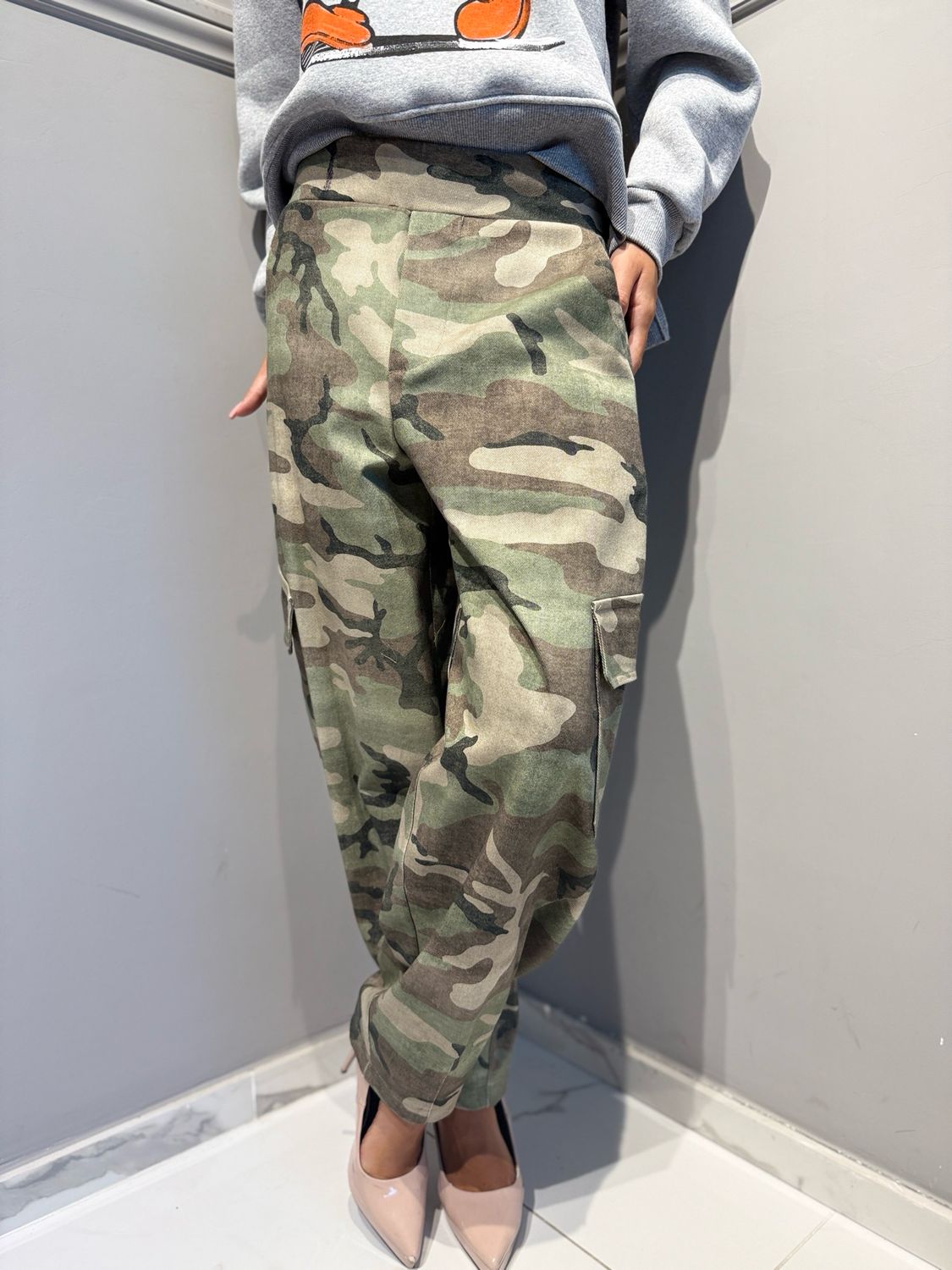 TENSIONE IN - pantalone cargo Baloon 40347 camouflage