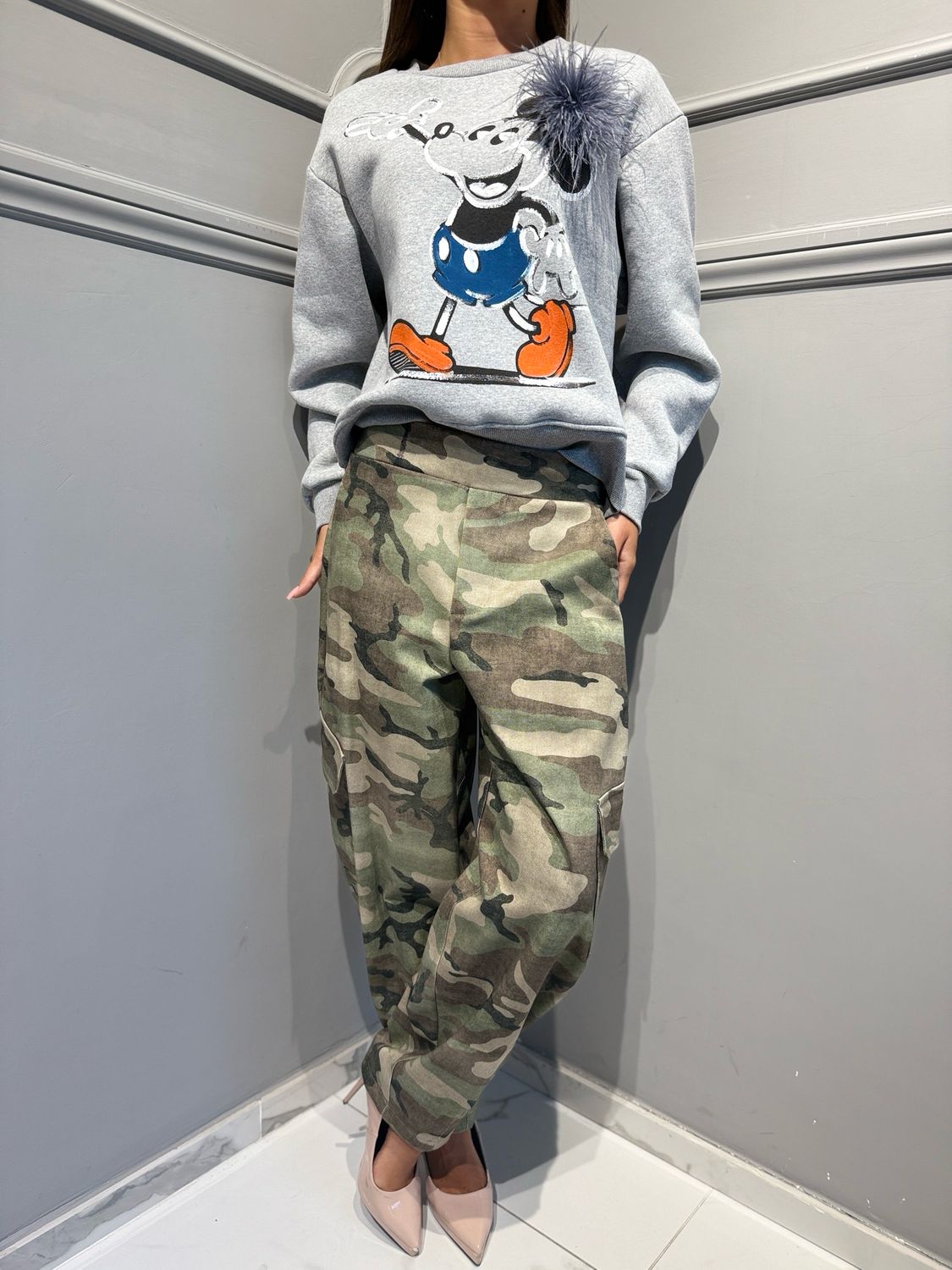 TENSIONE IN - pantalone cargo Baloon 40347 camouflage