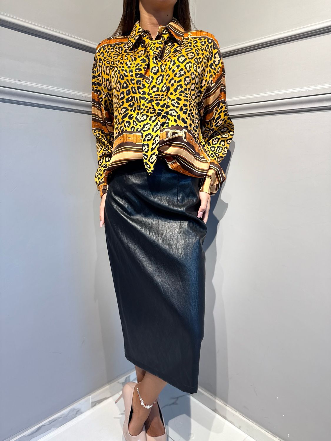 MOTEL - camicia con cravatta W26C519 variante unica