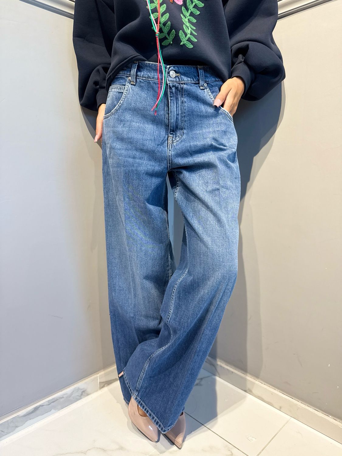 VICOLO - pantalone jeans MIA DAC5119 denim blu