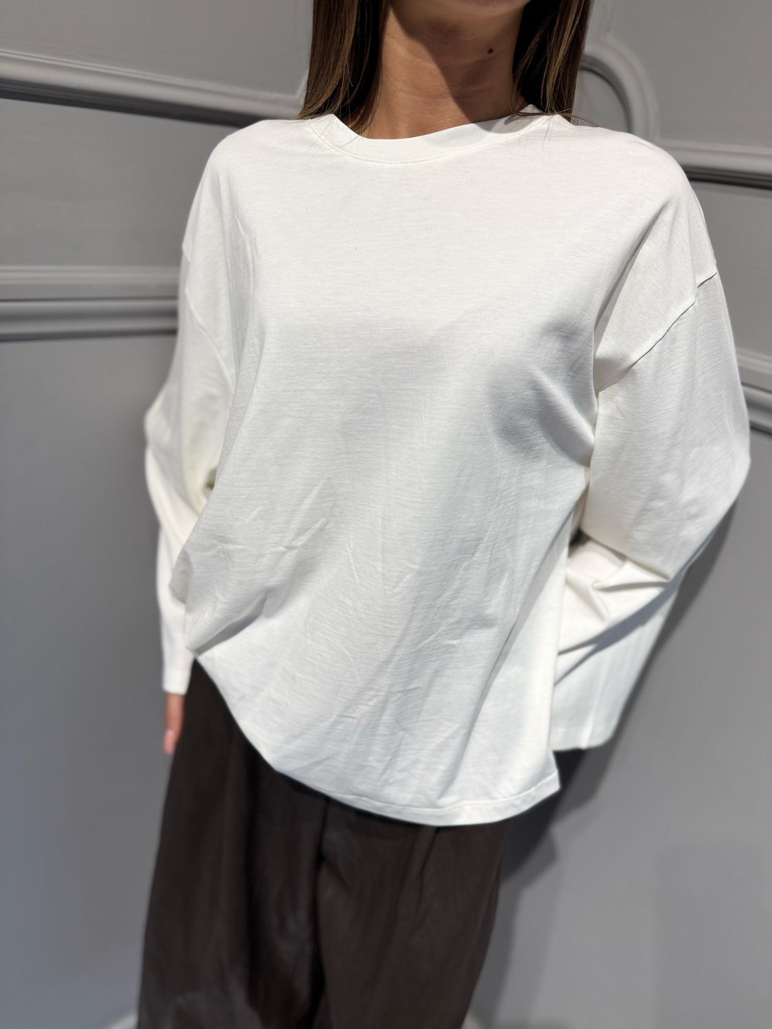 TENSIONE IN - t-shirt FW260095 panna