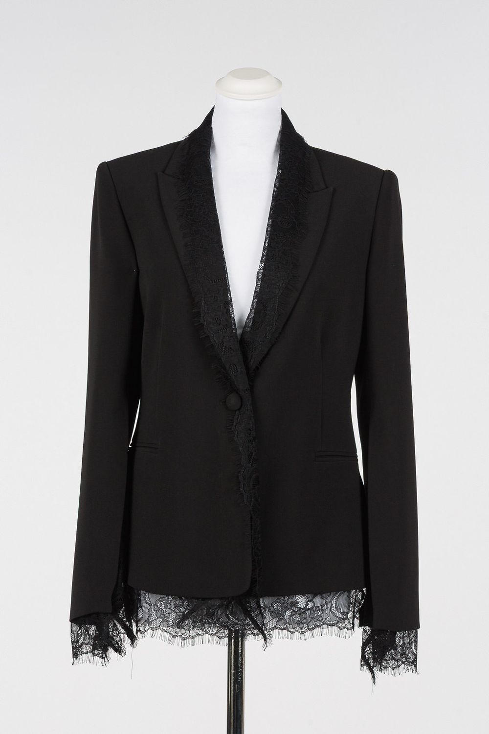 TWINSET ACTITUDE - Blazer con pizzo manica aperta 262at2070 Nero