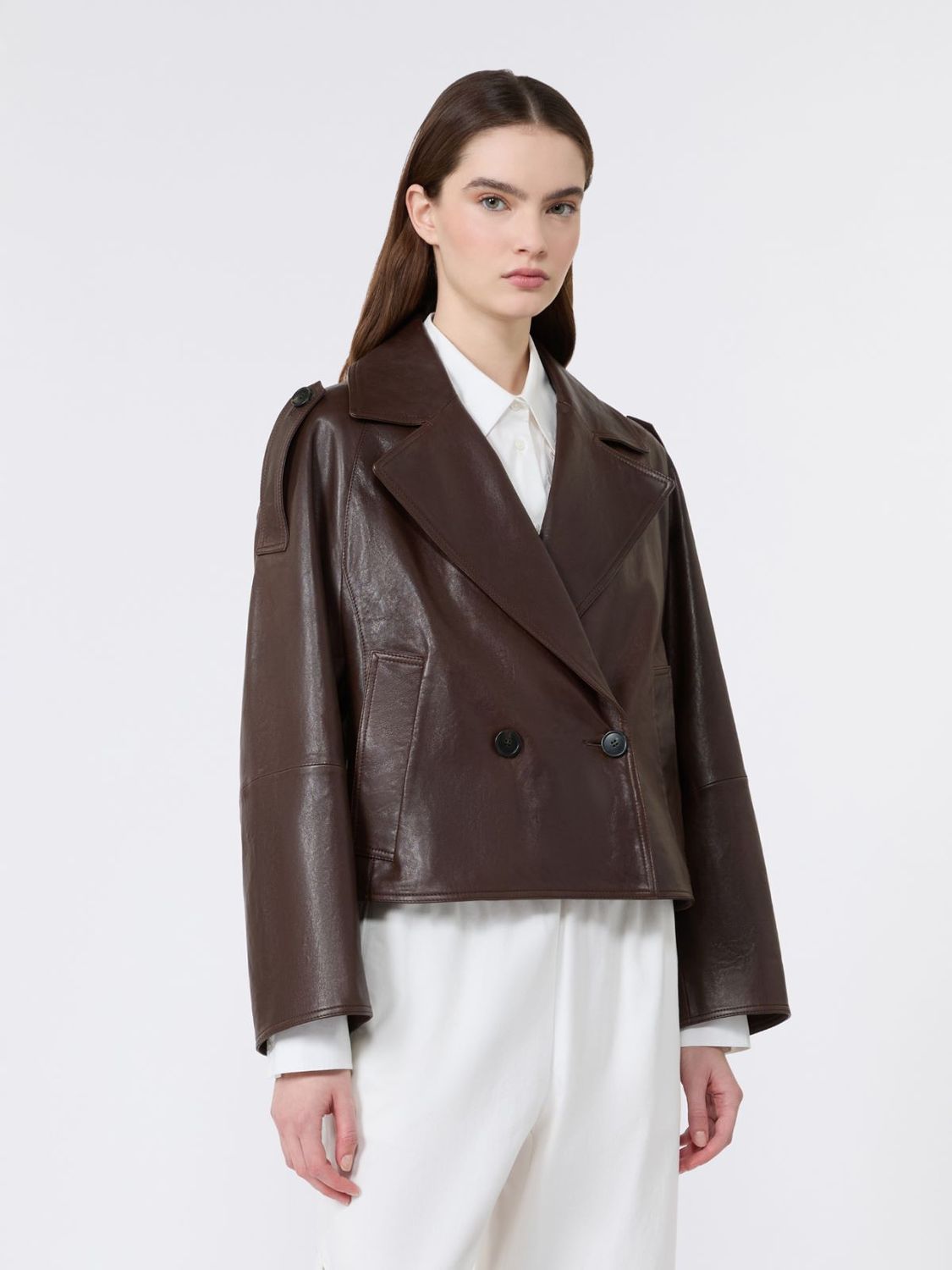 Max Mara WEEKEND - Caban in nappa WKDFELINO Cioccolato