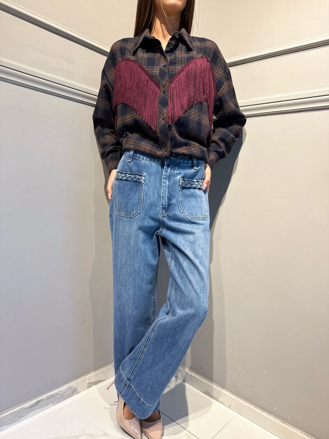 TENSIONE IN - jeans trecce 39645 blu