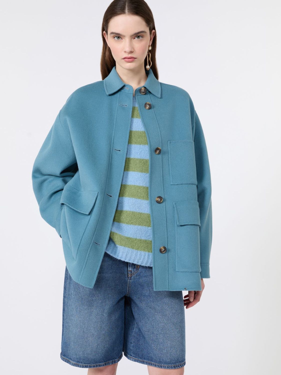 Max Mara WEEKEND - Giacca in doppio di lana WKDFOLK Azzurro