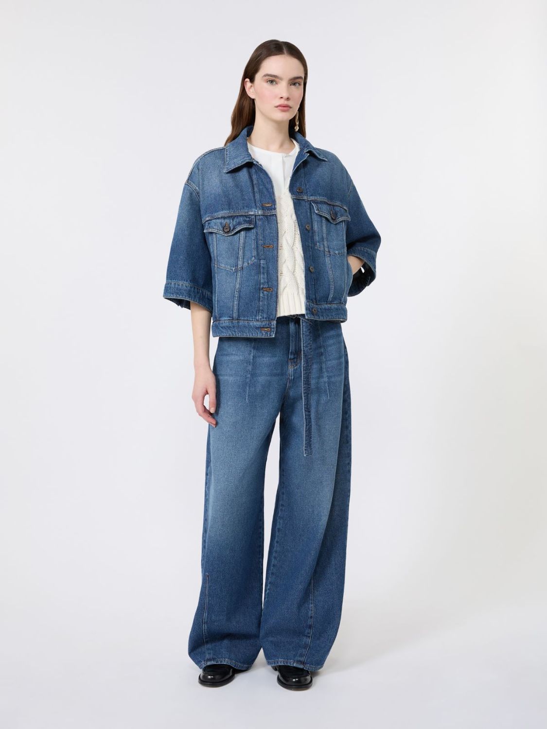 Max Mara WEEKEND - Giacca in denim di cotone WKDLIUTI Blu