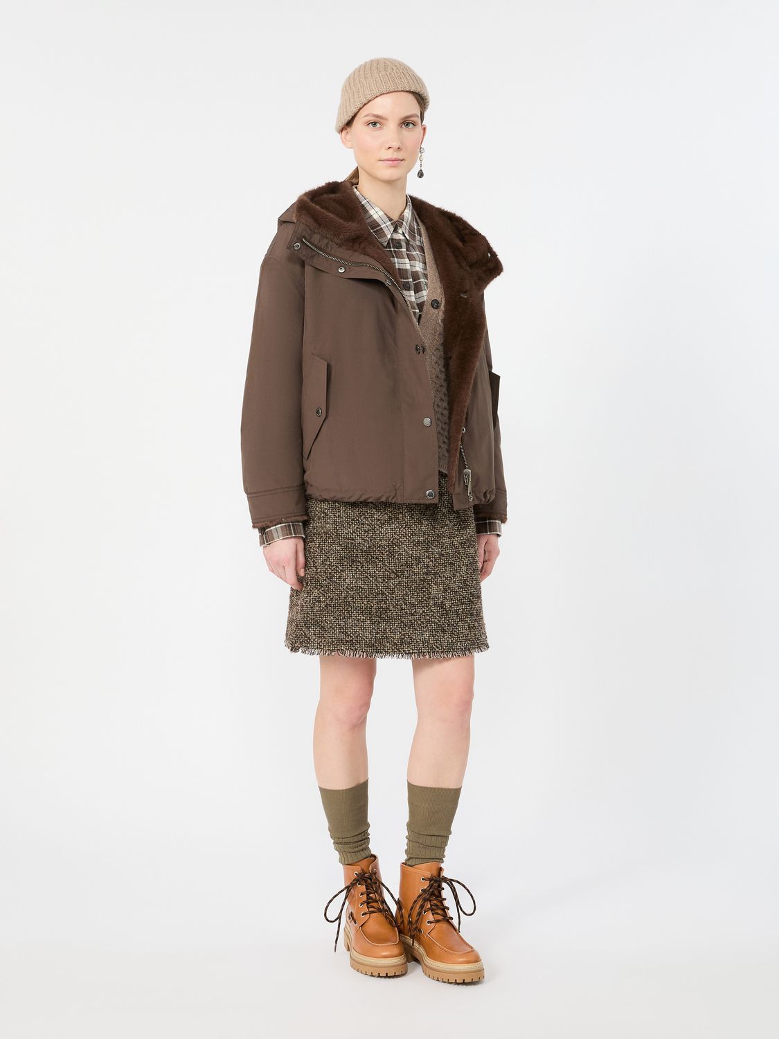 Max Mara WEEKEND - Giacca in tela antigoccia WKDZANNA - MARRONE