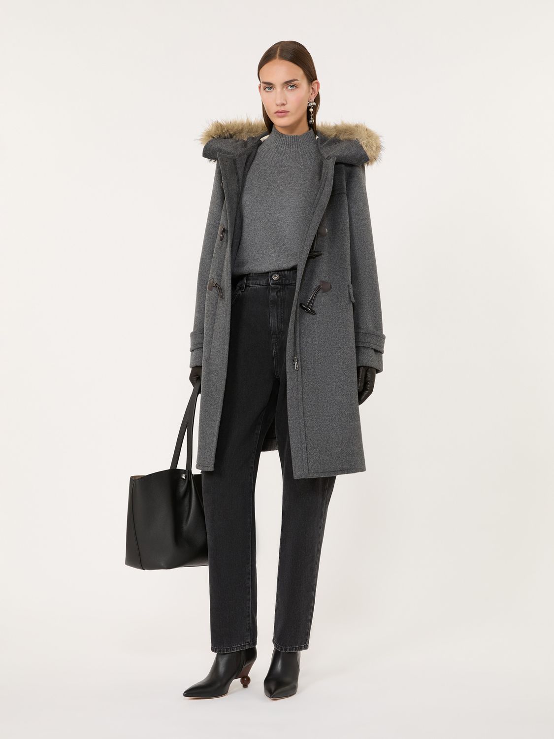 Max Mara WEEKEND - Cappotto in doppio drap di lana WKDEPICA - GRIGIO MEDIO