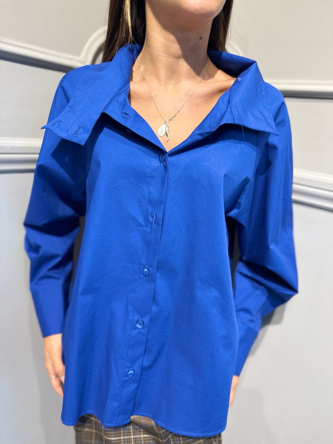 TENSIONE IN - camicia W26C624 bluette