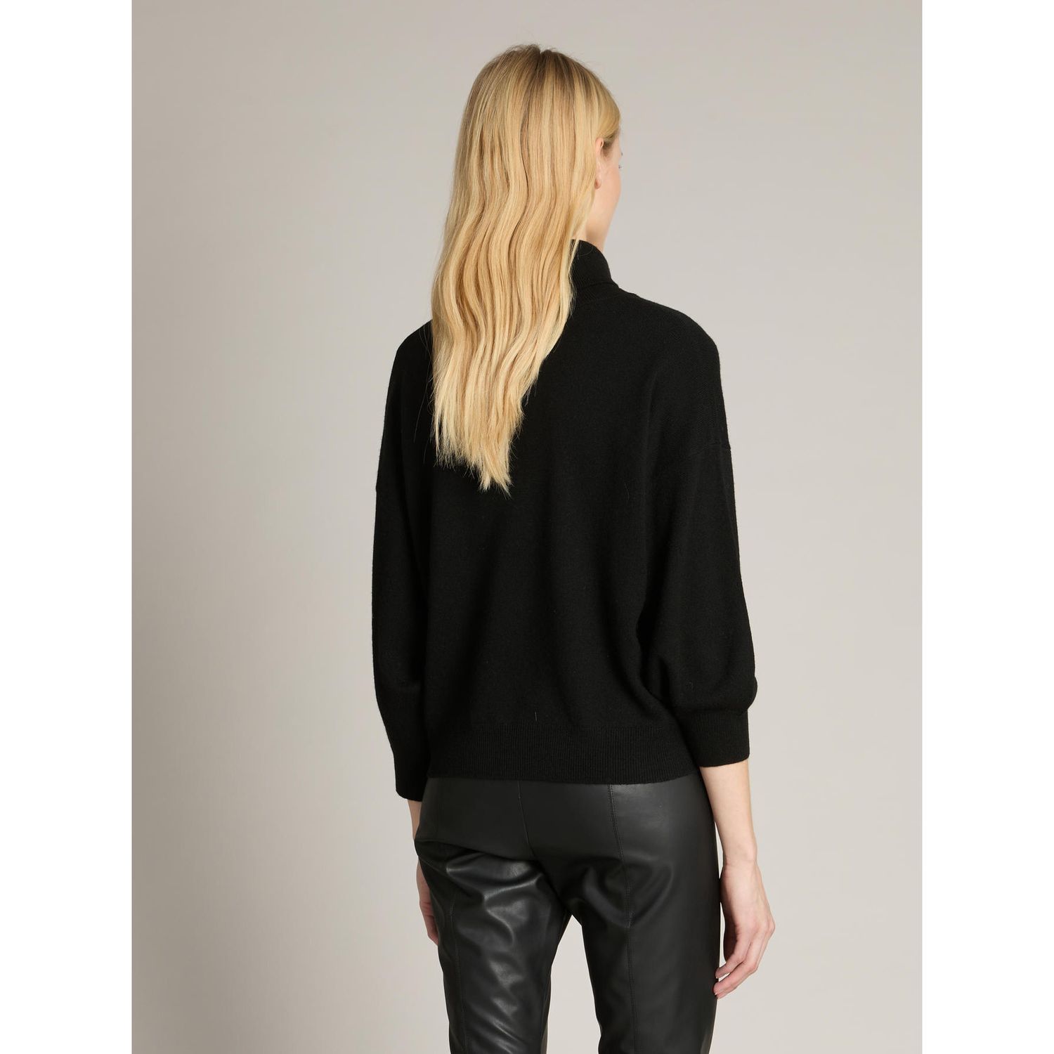 MAX MARA MM - Maglia  BREAK  FILATO DI LANA VERGINE EXTRAFINE E CASHMERE CARDATO NERO