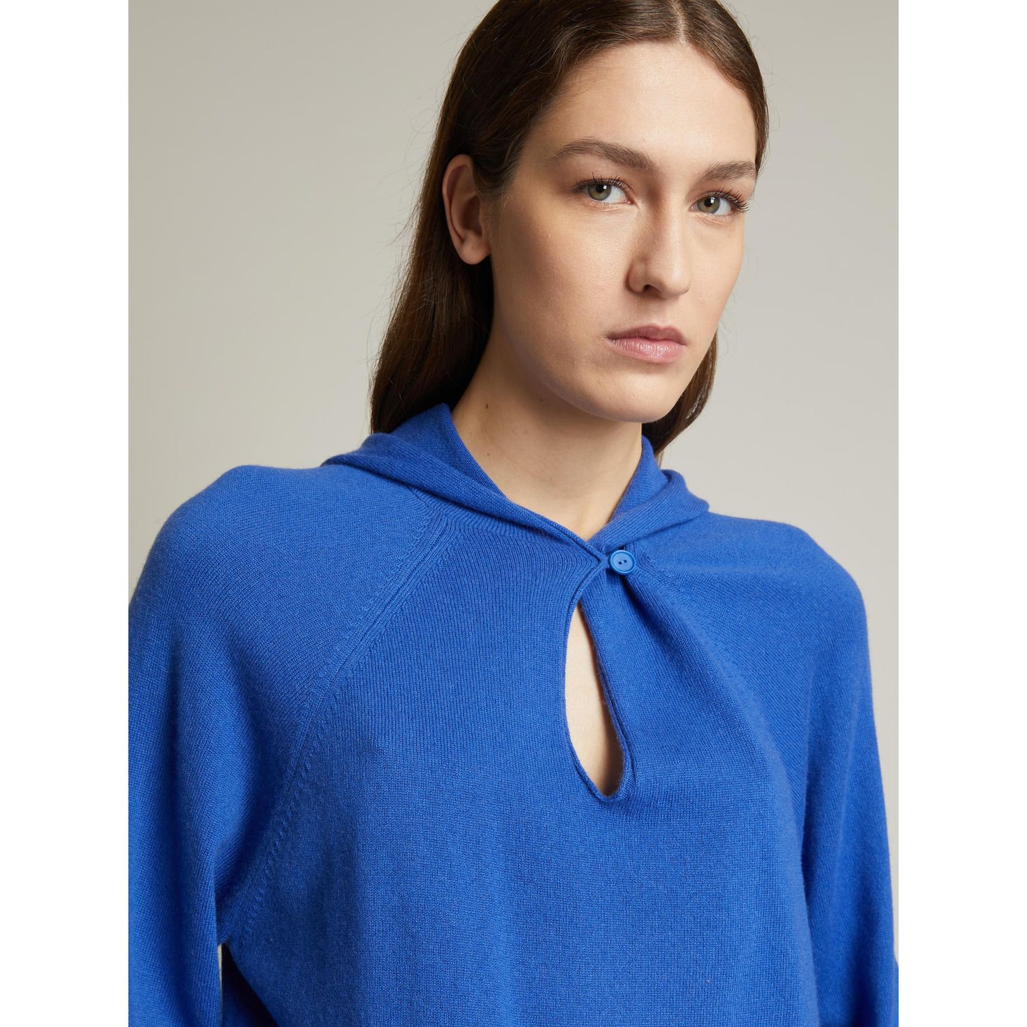 MM Max Mara - Maglia in filato di lana extrafine e cashmire cardato MMLEGUALE - Blu Klein