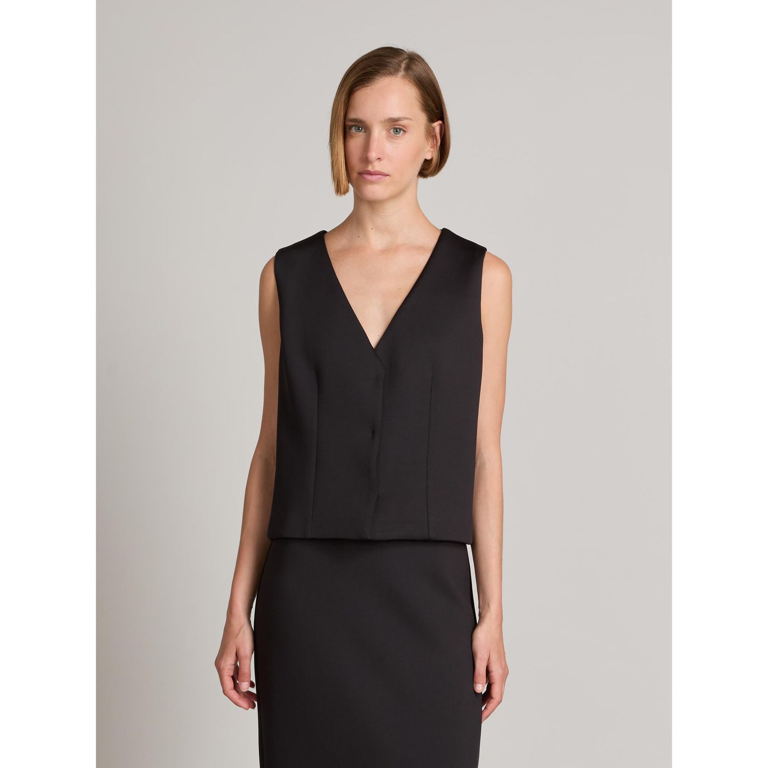 MM Max Mara - Gilet in jersey tecnico di neoprene MMLEDITA - Nero