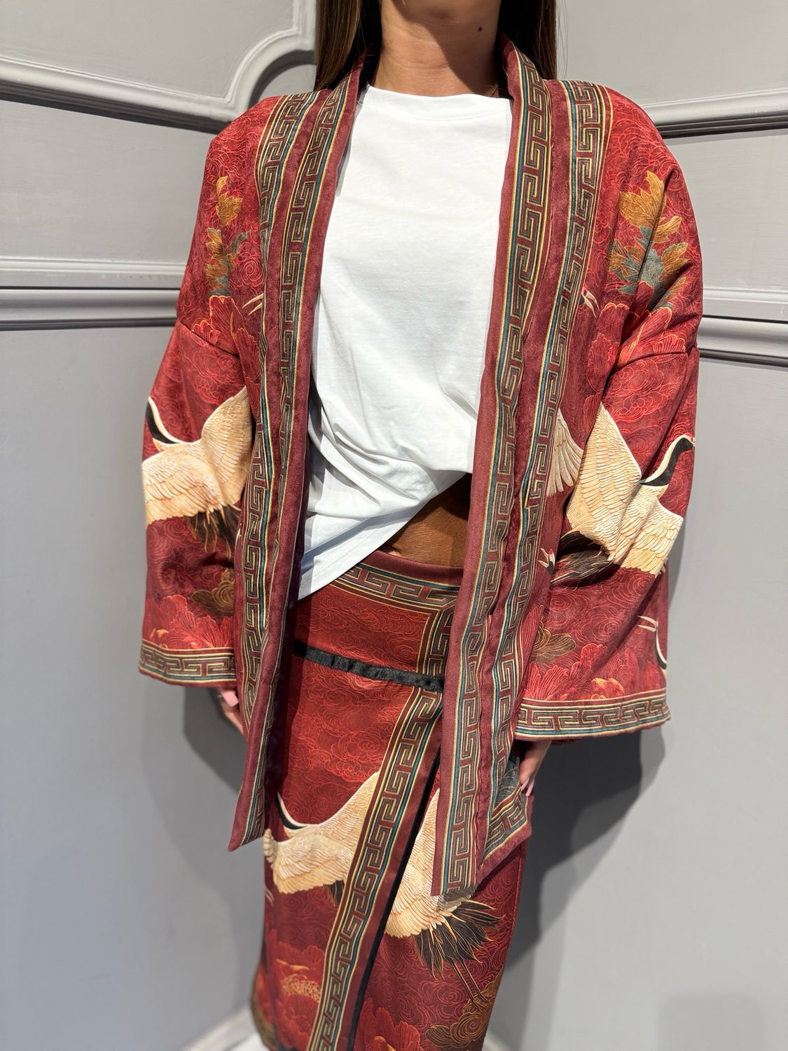 TENSIONE IN - kimono FW260007 rosso