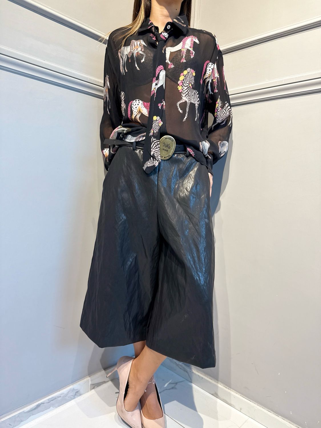 TENSIONE IN - camicia con cavalli 40567