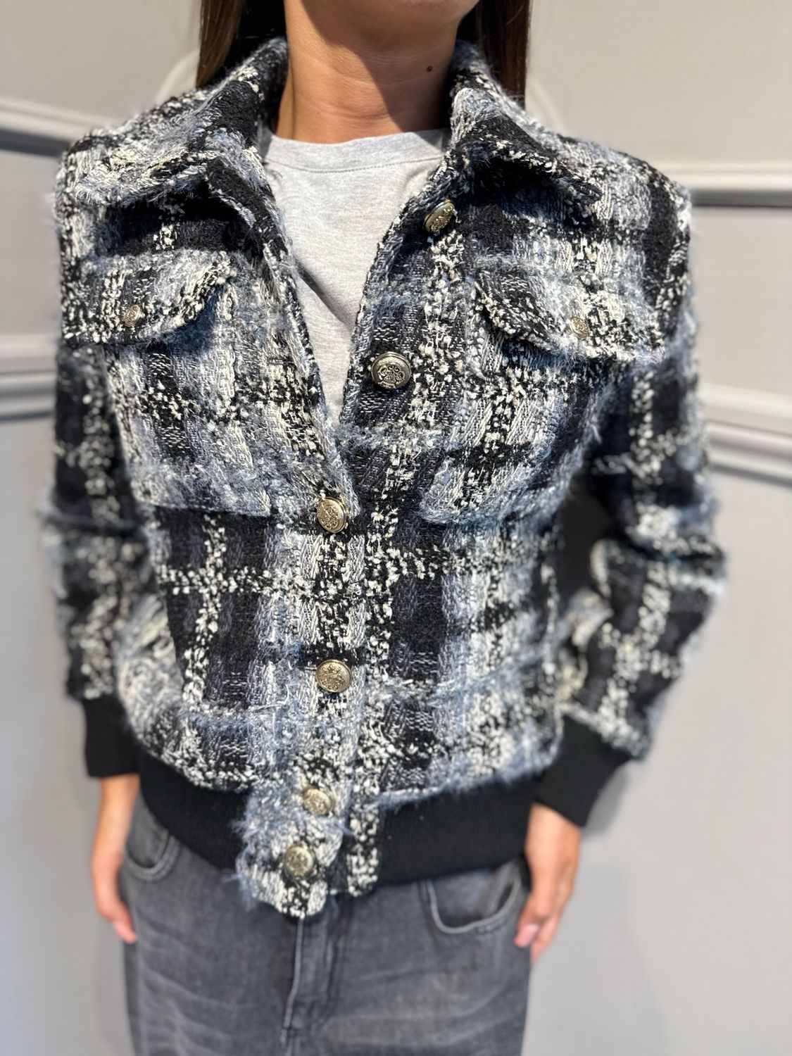 TENSIONE IN - giacca bomber chanel 27B6096 nero