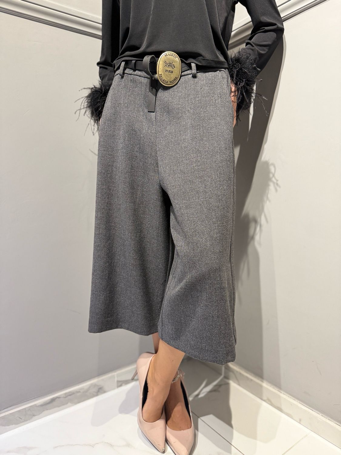 TENSIONE IN - pantalone  W26P656 antracite