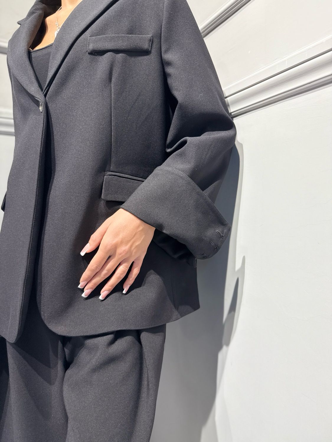 TENSIONE IN - giacca polso grande 27B6578 nero