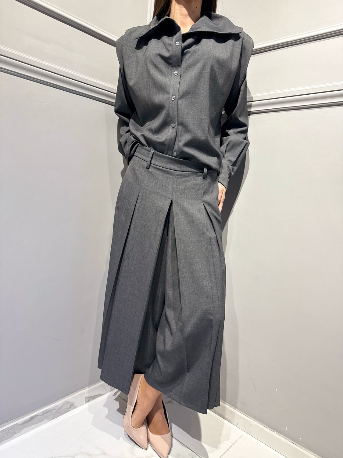 TENSIONE IN - camicia CN932 grigio