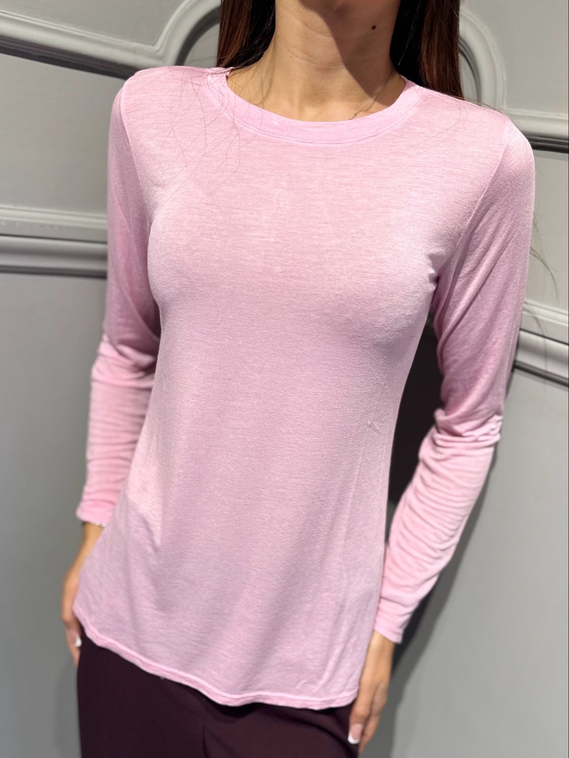 HAVE ONE - maglia in misto cachemire MJS-R126 orchidea