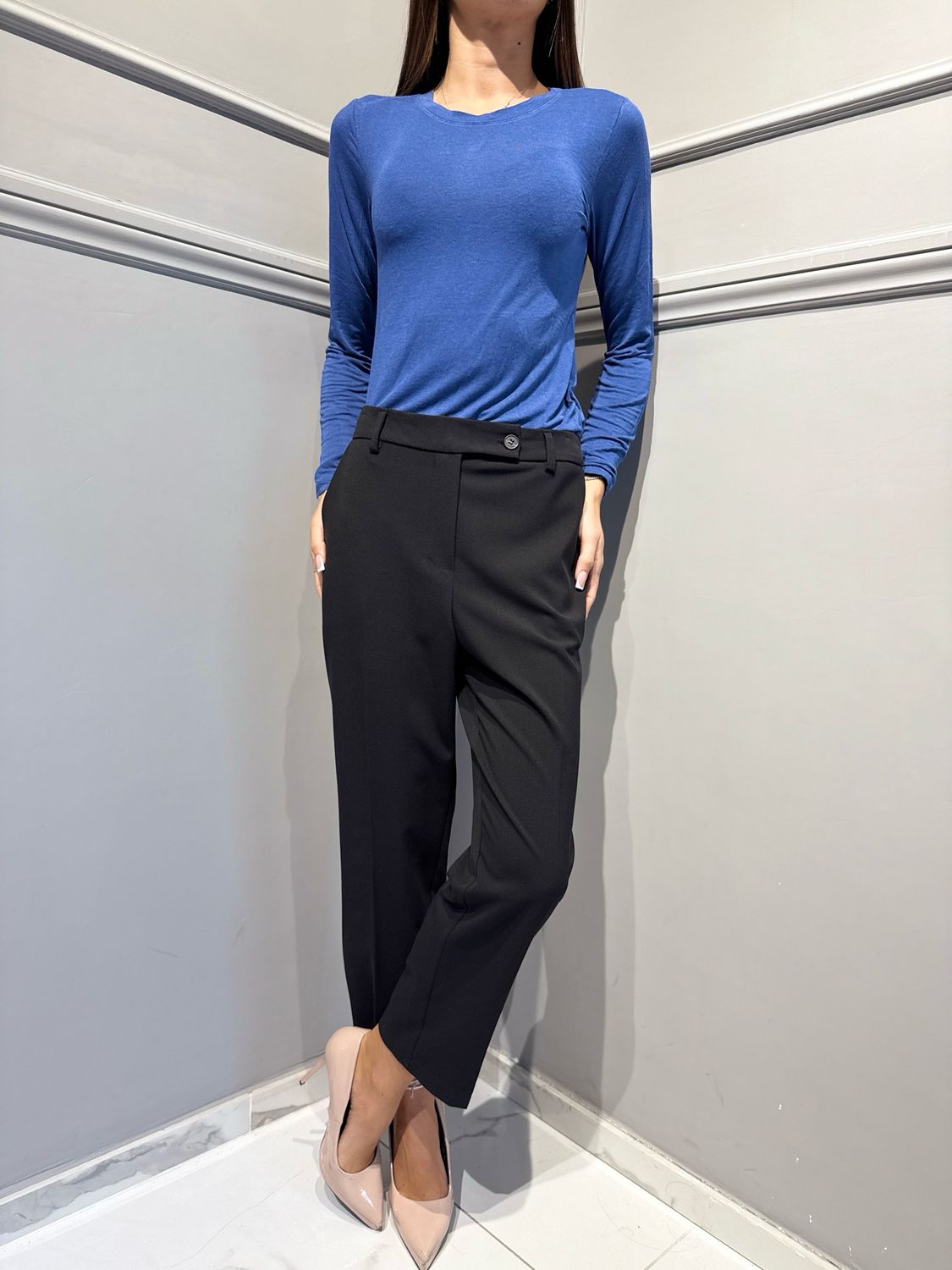 HAVE ONE - maglia in misto cachemire JMS-R126 royal