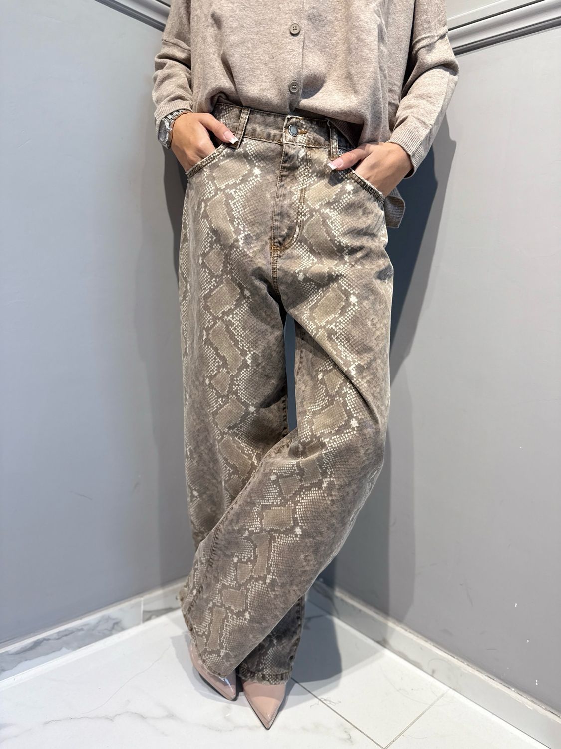 MOTEL - pantalone SNAKE-850P pitonato