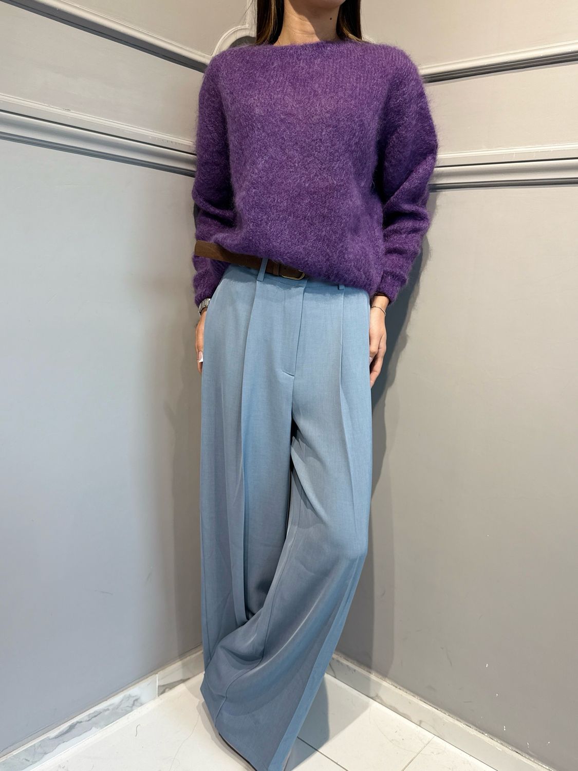MOTEL - maglia I26MH8009 viola
