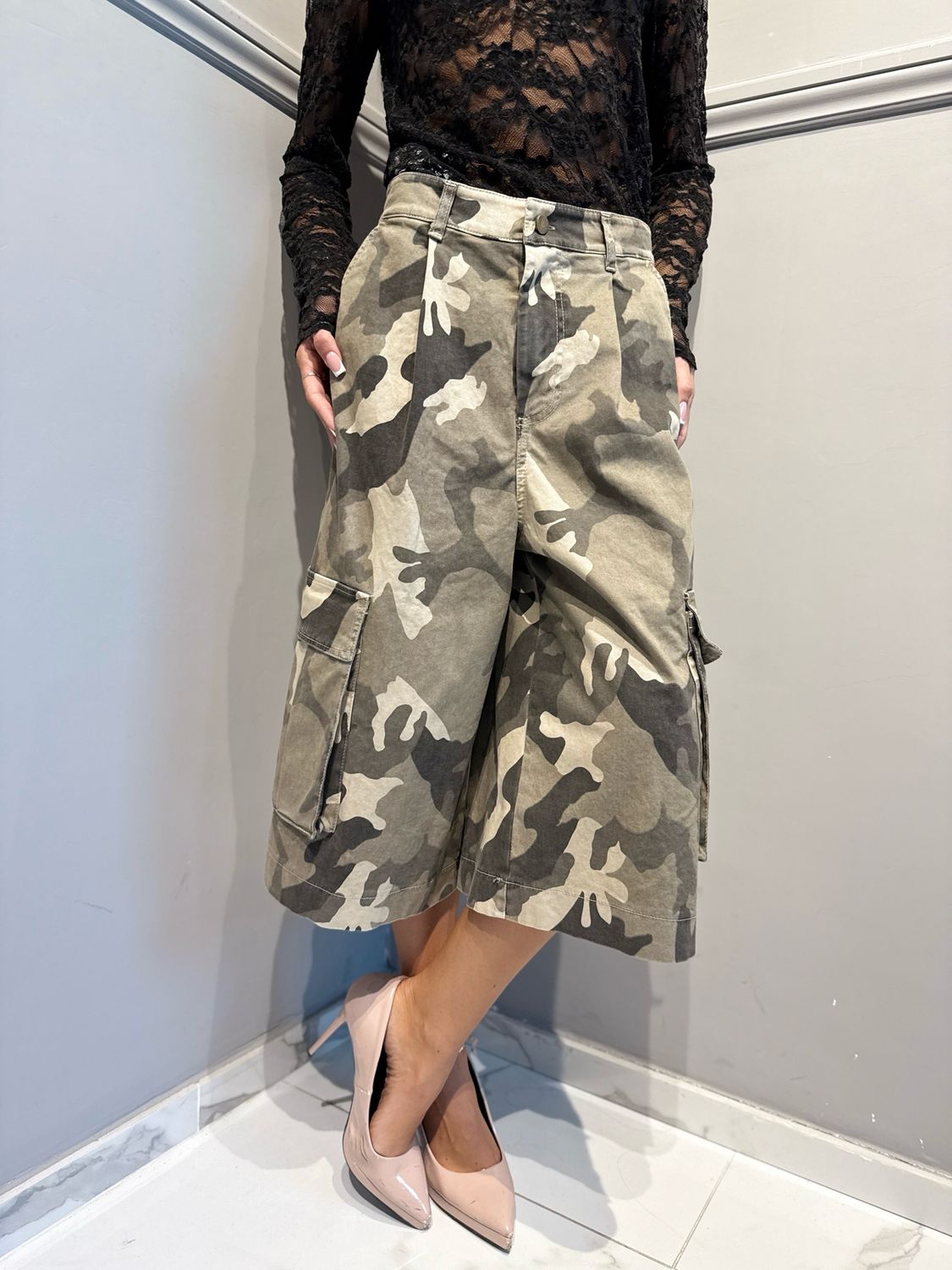 TENSIONE IN - bermuda cargo UC682 camouflage