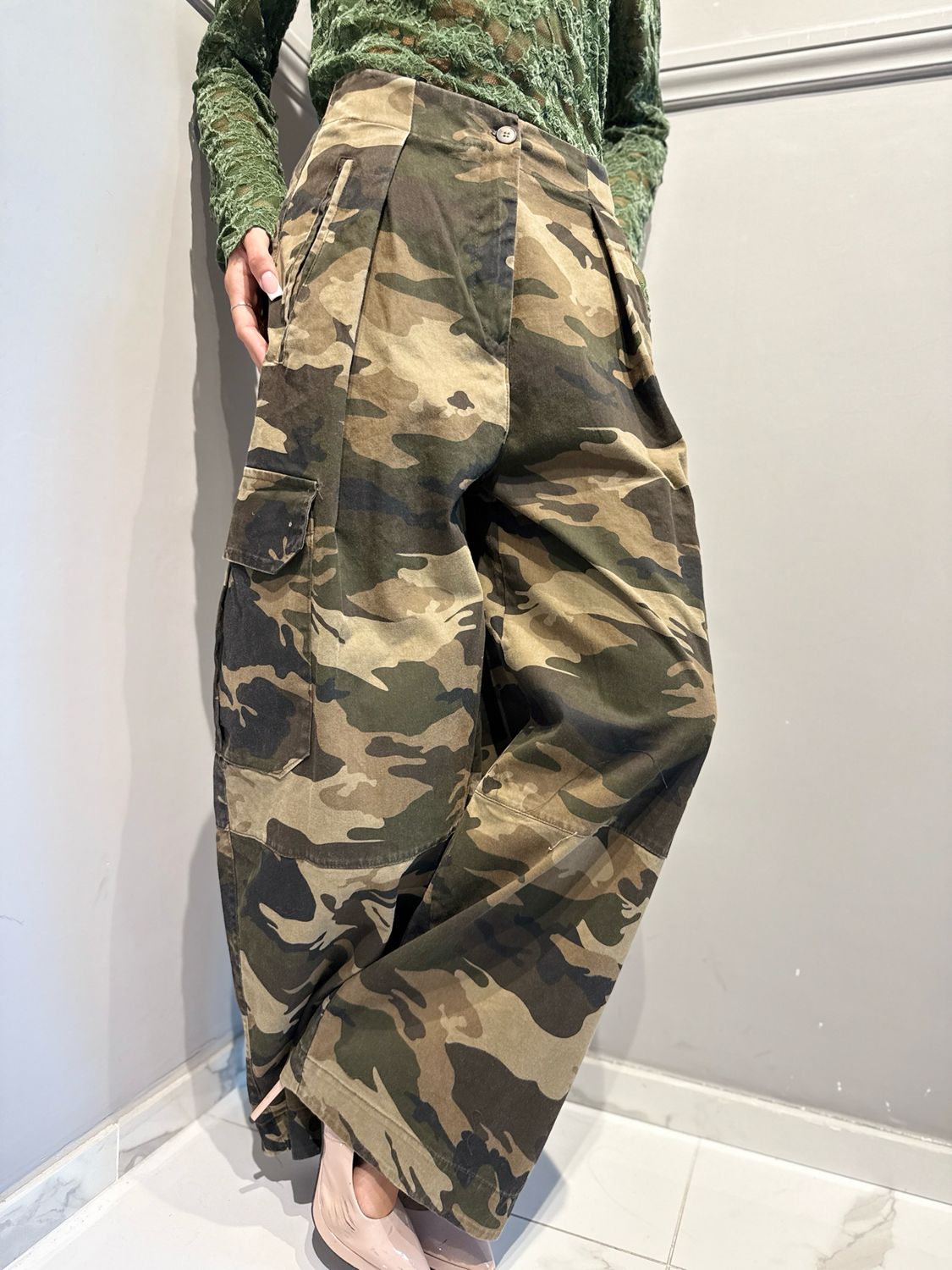 TENSIONE IN - pantalone mimetico cargo 40455