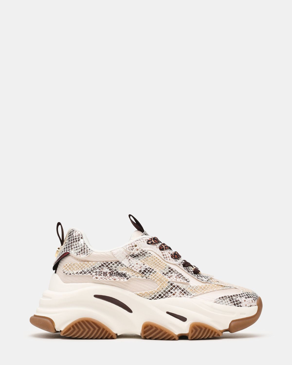 STEVE MADDEN - Sneaker Beige Snake POSSESSION-LT