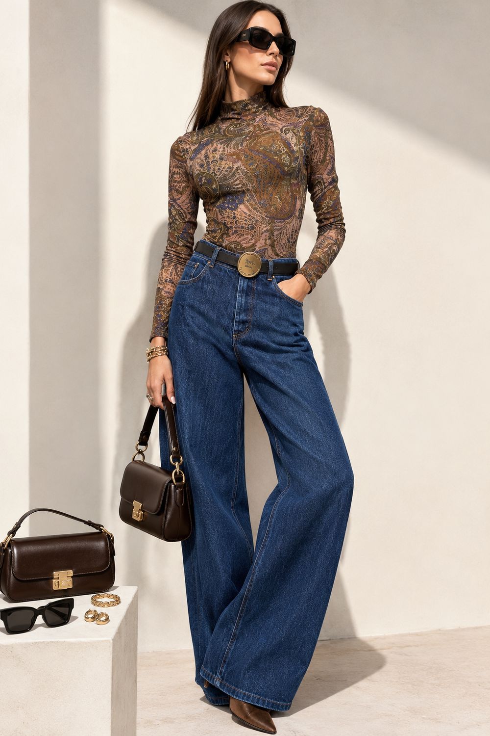 TENSIONE IN - maglia fantasia cachemire FW260163