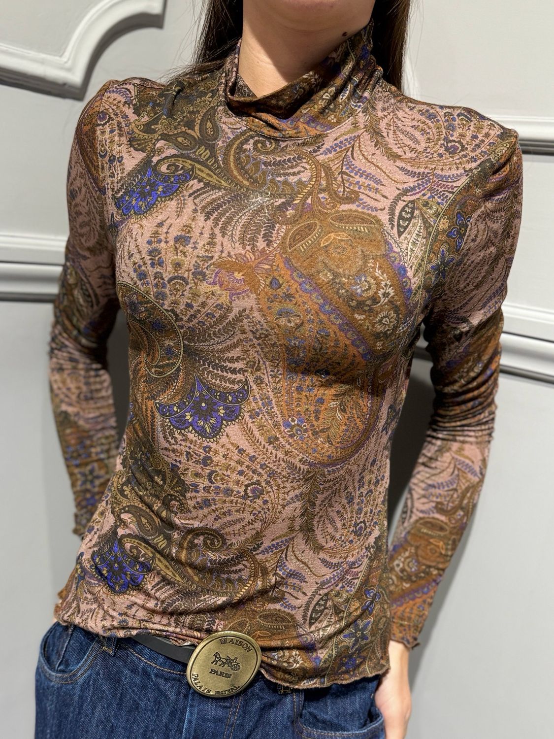 TENSIONE IN - maglia fantasia cachemire FW260163