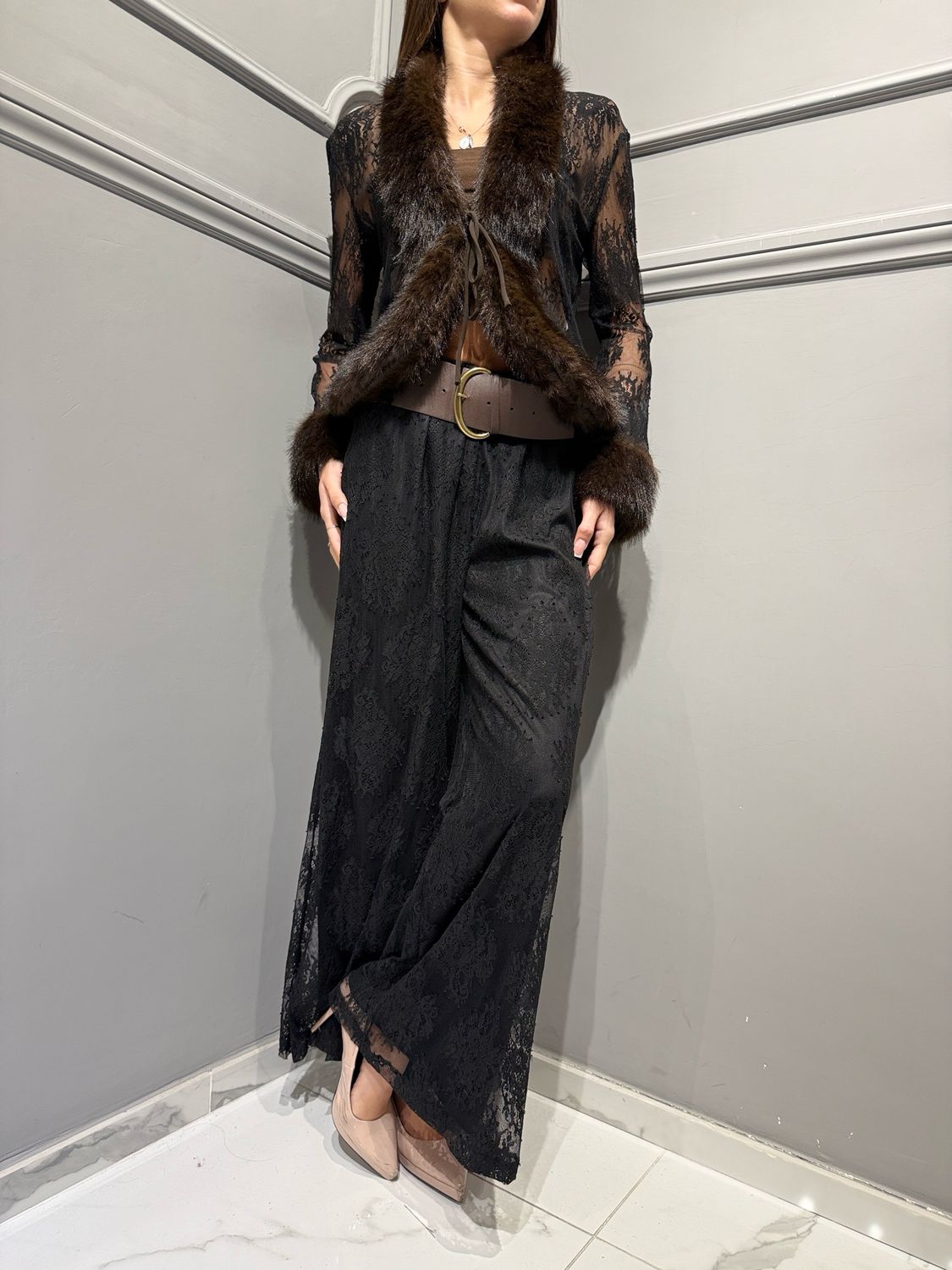 MOTEL - cardigan in pizzo 104-C1062FW26R