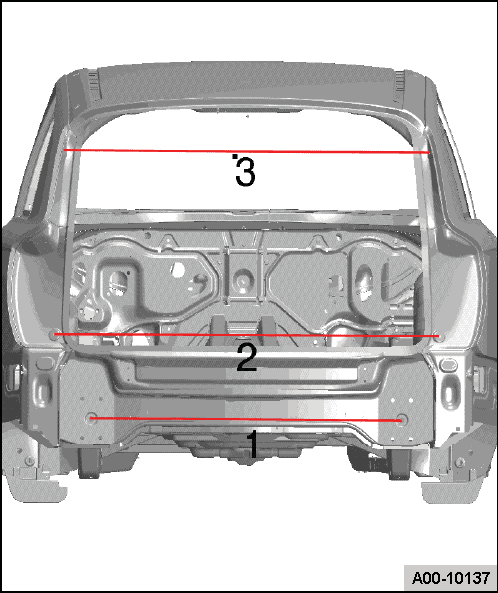 Чертеж деталей кузова audi q7 4l Геометрия кузова Audi Q7 2005-2015 контрольные точки