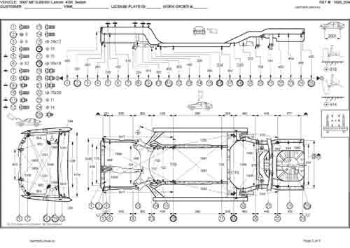 Кузов лансер 9 схема