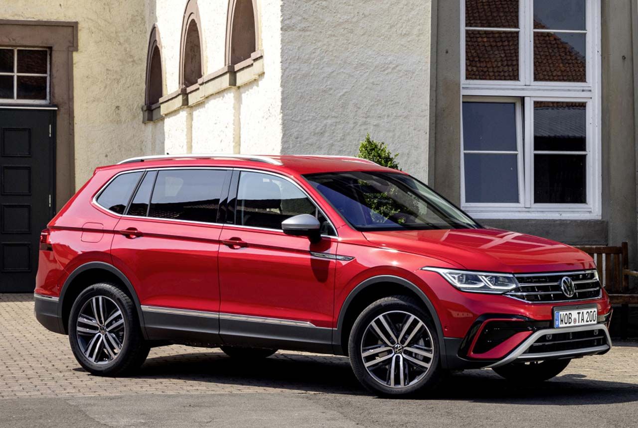 Body dimensions VOLKSWAGEN Tiguan II Allspace (BW2 BJ2) 2017-2021-2024