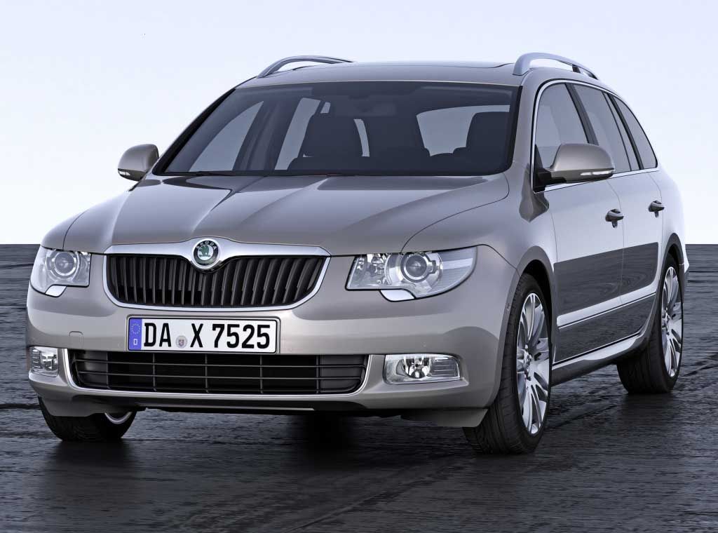 Body dimensions SKODA Superb II (3T) 2008-2015 Collision repair