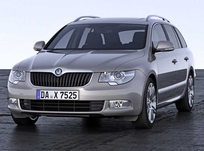 Body dimensions SKODA Superb II (3T) 2008-2015 Collision repair
