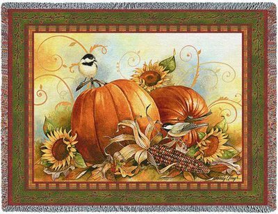 Joyful Harvest Tapestry Blanket
