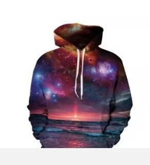 Hoodie Lightweight Sunset - Ocean Full Print